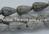 CAB144 15.5 inches 10*18mm teardrop bamboo leaf agate beads