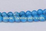 CAB220 15.5 inches 6mm round blue crazy lace agate beads