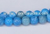 CAB221 15.5 inches 8mm round blue crazy lace agate beads