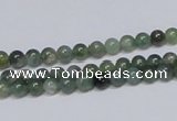 CAB382 15.5 inches 4mm round moss agate gemstone beads wholesale