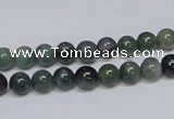 CAB383 15.5 inches 6mm round moss agate gemstone beads wholesale