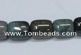 CAB393 15.5 inches 12*14mm column moss agate gemstone beads wholesale