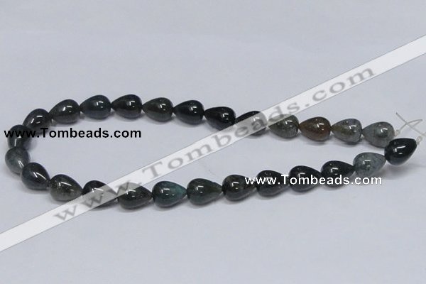 CAB396 15.5 inches 12*16mm teardrop moss agate gemstone beads