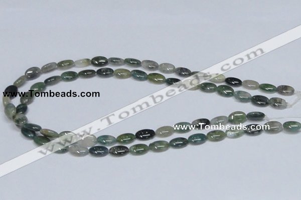 CAB409 15.5 inches 8*12mm oval moss agate gemstone beads wholesale