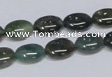 CAB410 15.5 inches 10*14mm oval moss agate gemstone beads wholesale