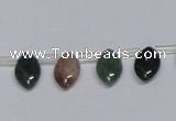 CAB412 15.5 inches 8*12mm horse eye moss agate gemstone beads