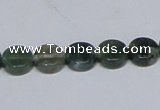 CAB419 15.5 inches 10mm coin moss agate gemstone beads wholesale