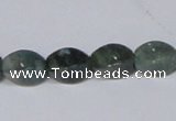 CAB420 15.5 inches 8*12mm twisted rice moss agate gemstone beads