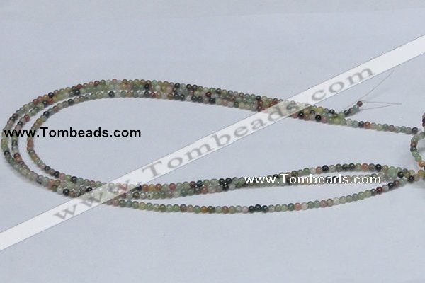 CAB429 15.5 inches 3mm round indian agate gemstone beads wholesale