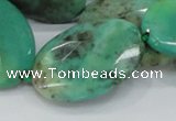 CAB43 15.5 inches 25*35mm faceted oval green grass agate beads