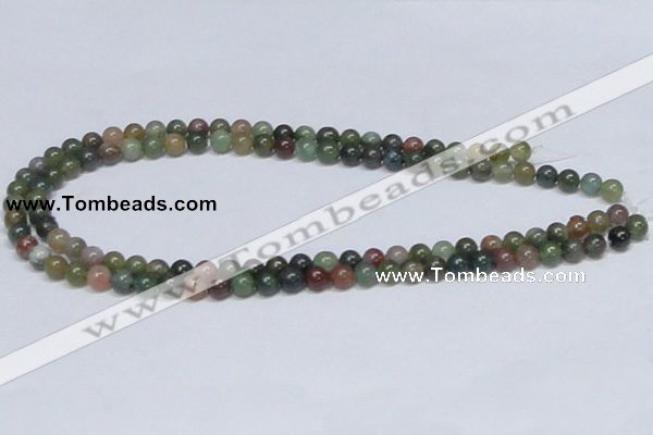 CAB432 15.5 inches 7mm round indian agate gemstone beads wholesale