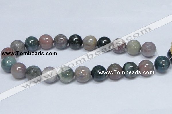 CAB436 15.5 inches 18mm round indian agate gemstone beads wholesale