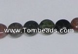 CAB449 15.5 inches 10mm flat round indian agate gemstone beads