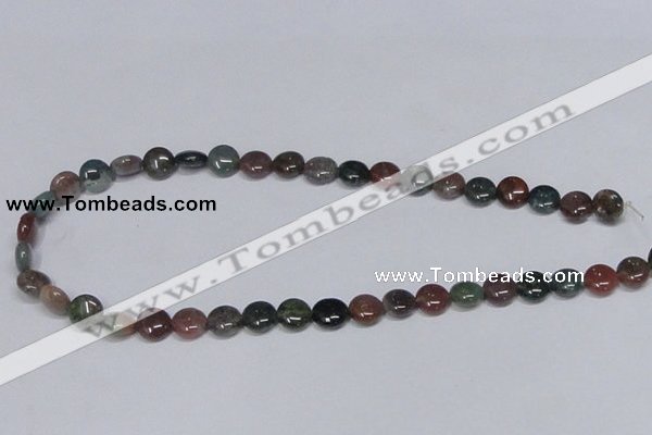 CAB449 15.5 inches 10mm flat round indian agate gemstone beads