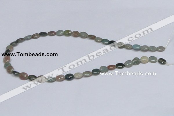 CAB456 15.5 inches 8*10mm oval indian agate gemstone beads wholesale