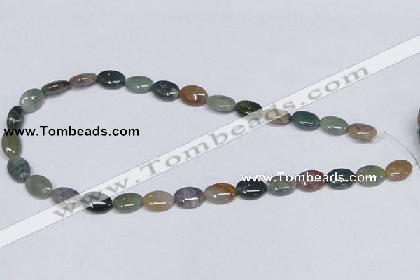 CAB457 15.5 inches 10*14mm oval indian agate gemstone beads wholesale