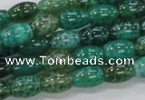 CAB50 15.5 inches 8*12mm egg-shaped peafowl agate gemstone beads