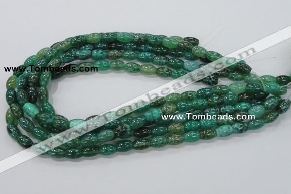 CAB50 15.5 inches 8*12mm egg-shaped peafowl agate gemstone beads