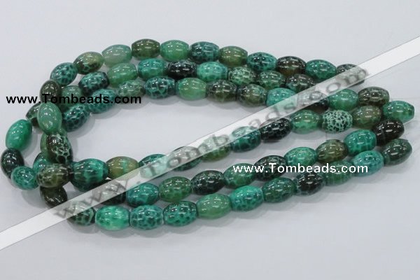 CAB51 15.5 inches 12*16mm egg-shaped peafowl agate gemstone beads