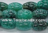 CAB52 15.5 inches 13*18mm egg-shaped peafowl agate gemstone beads