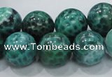 CAB54 15.5 inches 16mm round peafowl agate gemstone beads wholesale