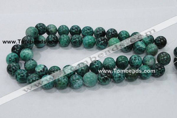 CAB54 15.5 inches 16mm round peafowl agate gemstone beads wholesale