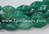 CAB57 15.5 inches 8*16mm twisted peafowl agate gemstone beads