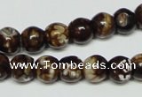 CAB610 15.5 inches 10mm round leopard skin agate beads wholesale