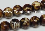 CAB611 15.5 inches 12mm round leopard skin agate beads wholesale