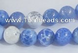 CAB646 15.5 inches 10mm round fire crackle agate beads wholesale