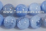 CAB648 15.5 inches 14mm round fire crackle agate beads wholesale