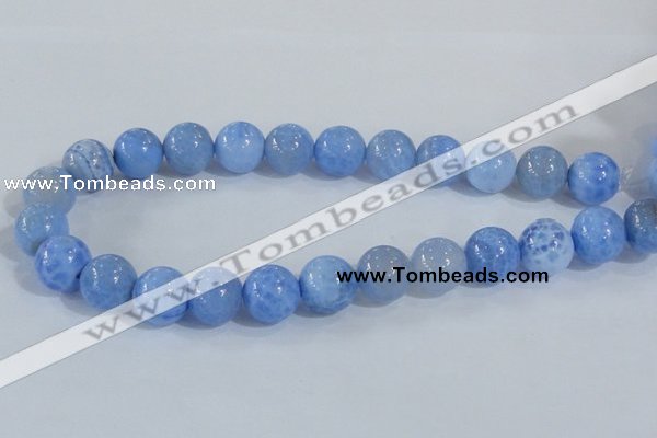 CAB649 15.5 inches 16mm round fire crackle agate beads wholesale