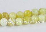 CAB659 15.5 inches 8mm round fire crackle agate beads wholesale