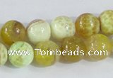 CAB661 15.5 inches 12mm round fire crackle agate beads wholesale