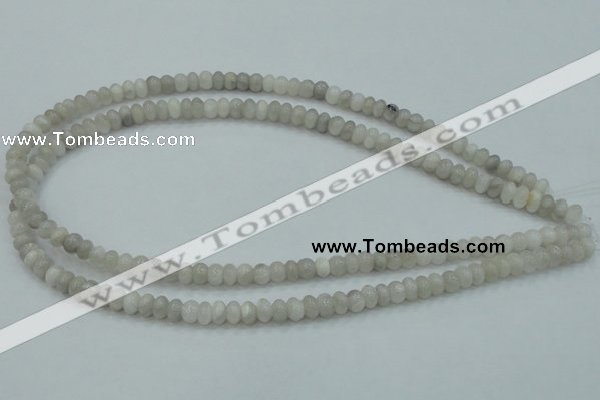 CAB900 15.5 inches 4*6mm rondelle natural crazy agate beads wholesale