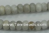 CAB901 15.5 inches 6*10mm rondelle natural crazy agate beads wholesale