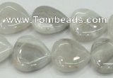 CAB919 15.5 inches 20*20mm heart natural crazy agate beads wholesale