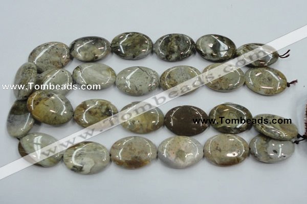 CAB951 15.5 inches 22*30mm oval ocean agate gemstone beads