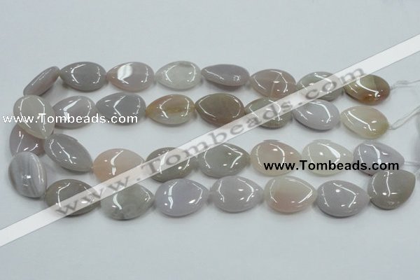 CAB958 15.5 inches 18*25mm flat teardrop ocean agate gemstone beads