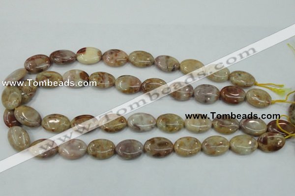 CAB976 15.5 inches 13*18mm oval Morocco agate beads wholesale