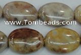 CAB977 15.5 inches 18*25mm oval Morocco agate beads wholesale