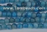 CAB998 15.5 inches 4mm round blue crazy lace agate beads