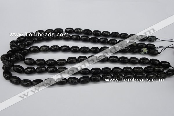 CAE15 15.5 inches 8*12mm egg-shaped astrophyllite beads wholesale