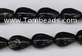 CAE21 15.5 inches 10*14mm teardrop astrophyllite beads wholesale