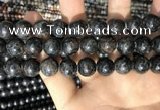 CAE308 15.5 inches 12mm round astrophyllite gemstone beads