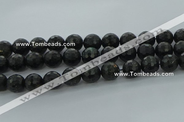 CAE41 15.5 inches 18mm faceted round astrophyllite beads wholesale