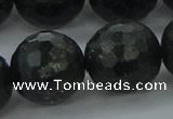 CAE42 15.5 inches 20mm faceted round astrophyllite beads wholesale