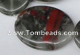 CAF04 15.5 inches 30*40mm oval African bloodstone beads