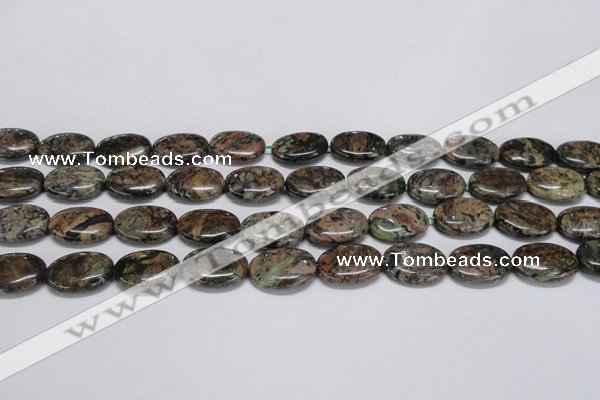 CAF125 15.5 inches 10*14mm oval Africa stone beads wholesale