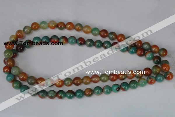 CAG1000 15.5 inches 10mm round rainbow agate beads wholesale